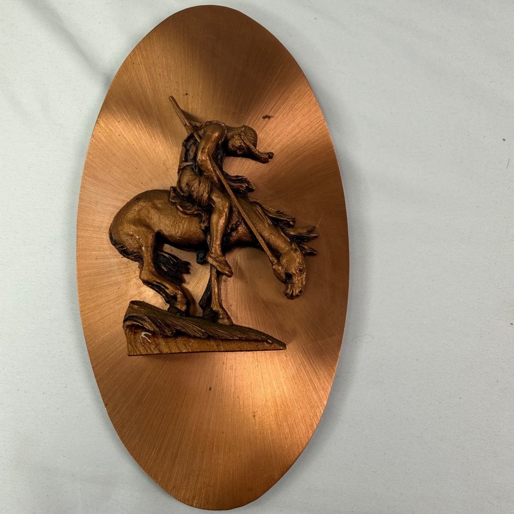 Copperama Inc End of the Trail Native American Horse Wall Plaque Western Art
